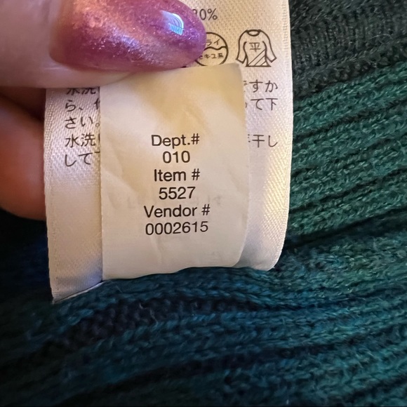 Eddie Bauer Women’s Teal Cable Knit Long Full Zip Sweater. Sz S - Picture 10 of 13